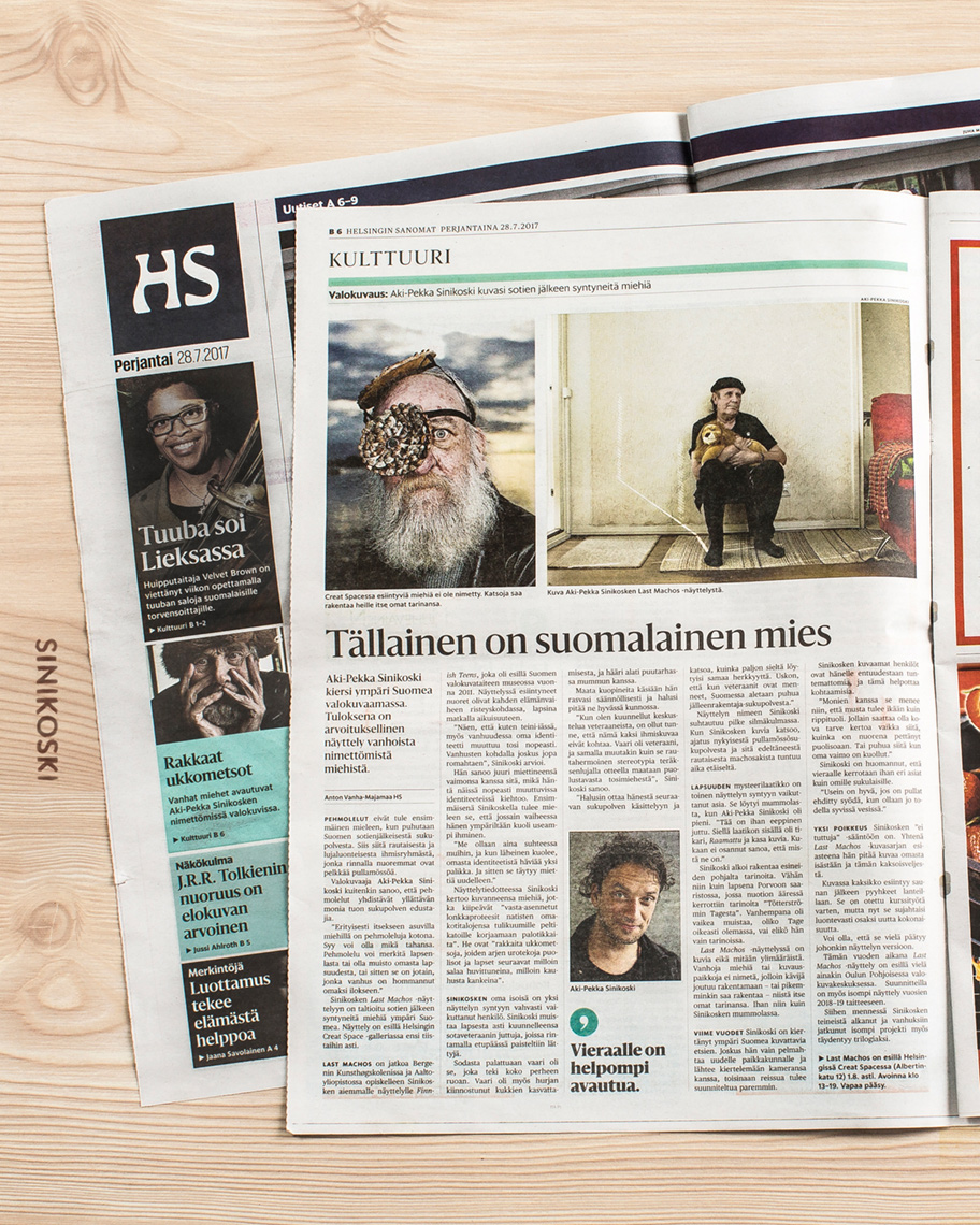 Aki-Pekka Sinikoski: Last Machos - Helsingin Sanomat, kulttuurisivut